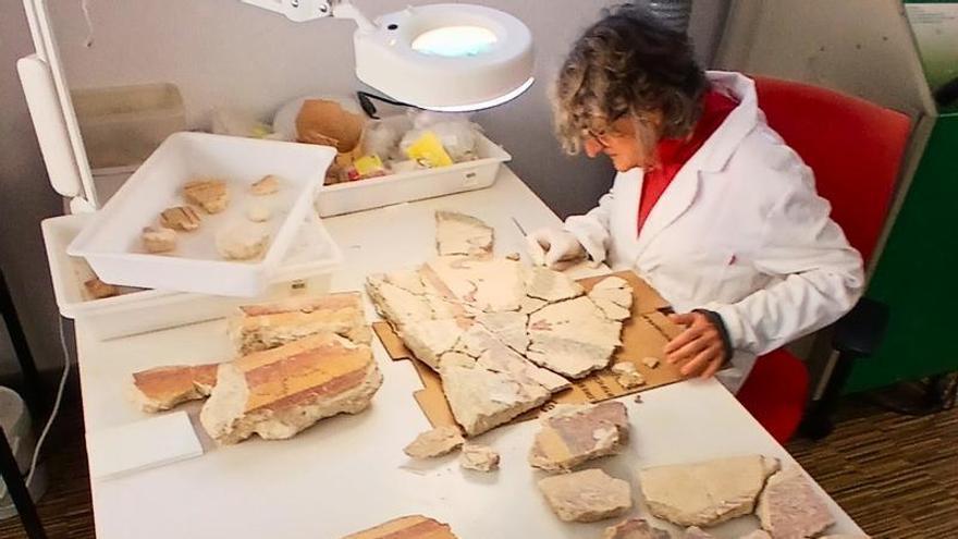 El Vilamuseu de La Vila, reconocido a nivel europeo, relanza la restauración de las pinturas romanas de Barberes Sud