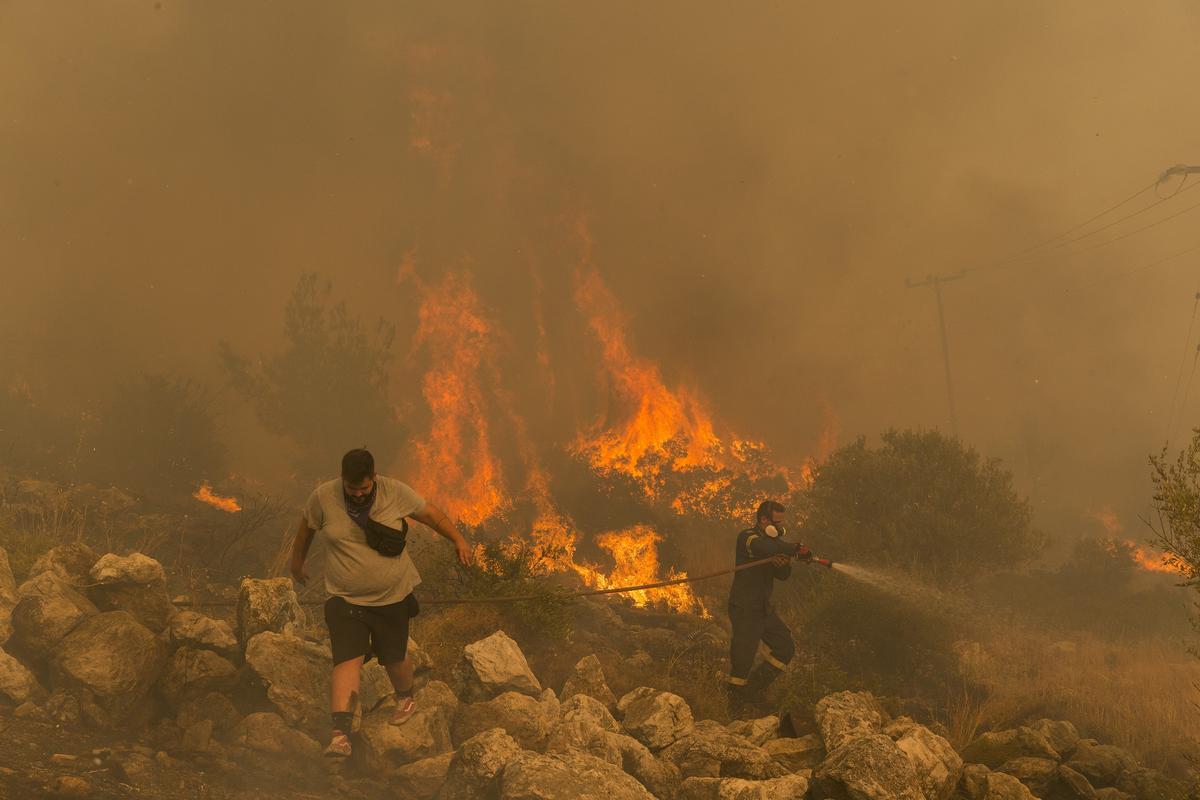 Nueva ola de incendios en Grecia