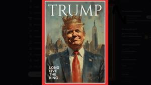 El presidente de Estados Unidos, Donald Trump, representado como un monarca en una portada de revista simulada y publicada por la Casa Blanca en redes sociales