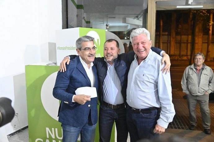 Noche electoral en Nueva Canarias, con euforia por los buenos resultados