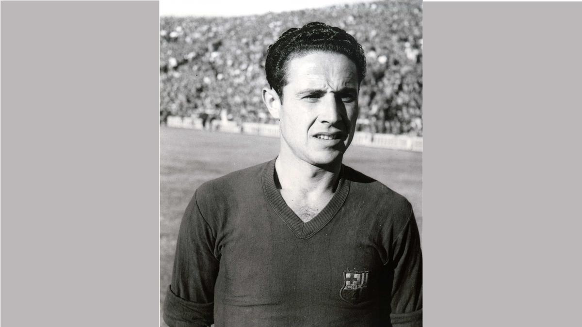 Frances Calvet, jugador del primer equipo del FC Barcelona entre 1940 y 1952