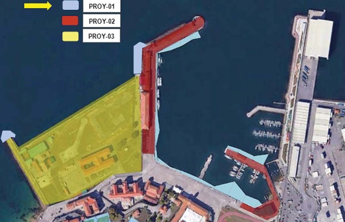 Desglose de las tres fases de obras previstas. En azul, las ahora adjudicadas. | FDV