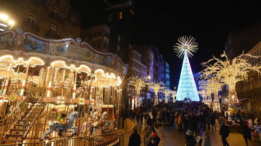 Dos empresas de las luces de Navidad de Vigo levantarán el poblado navideño en A Coruña
