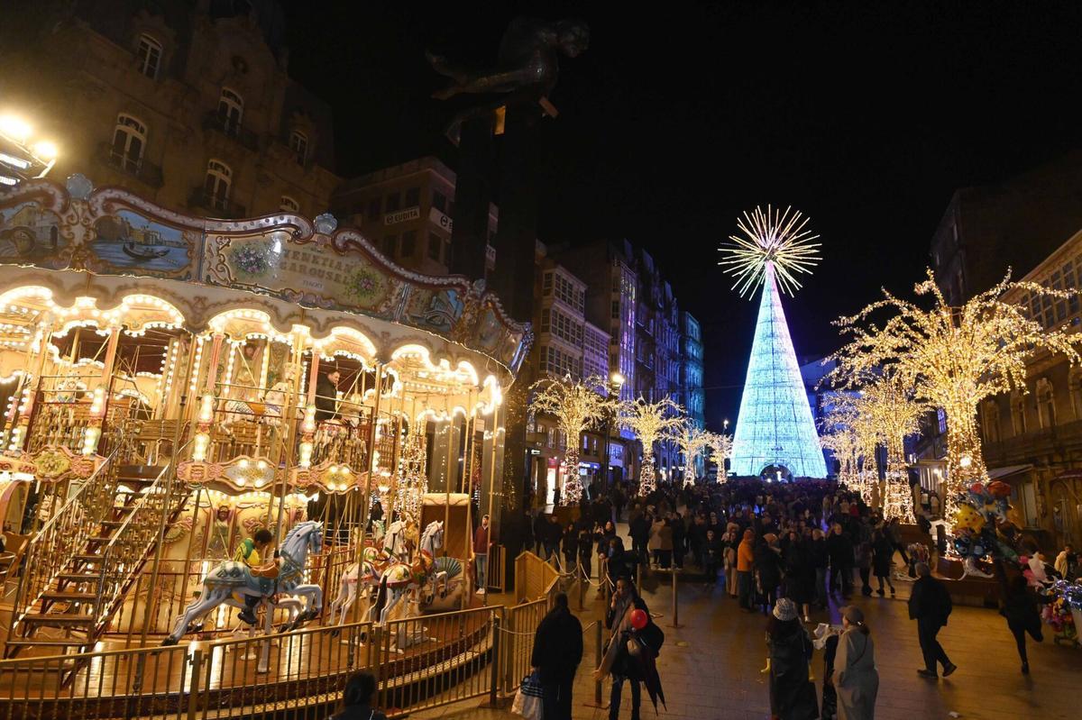 Acto de apagado de las luces de Navidad de Vigo
