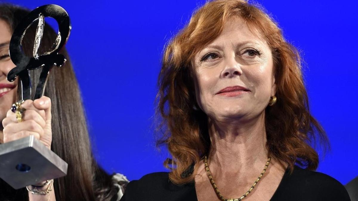 Susan Sarandon, en la entrega de premios en el Festival de Cine de Taormina (Italia), el 12 de junio.