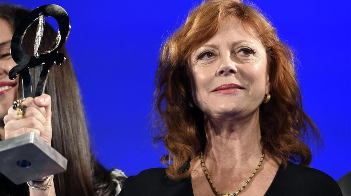 Susan Sarandon, en la entrega de premios en el Festival de Cine de Taormina (Italia), el 12 de junio.