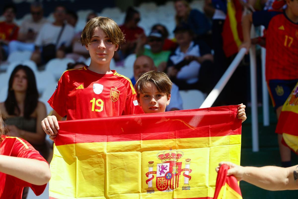 La afición de Córdoba, con la selección española