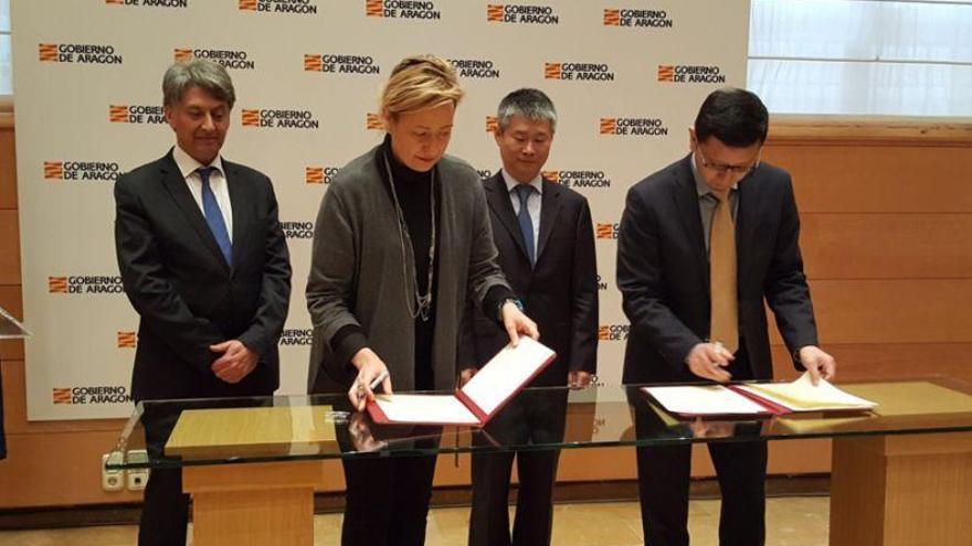 Aragón y China firman el protocolo para la cooperación comercial