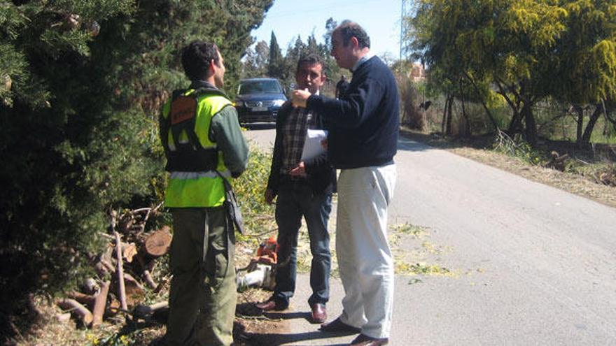 Imagen del arreglo de los caminos rurales de Estepona.