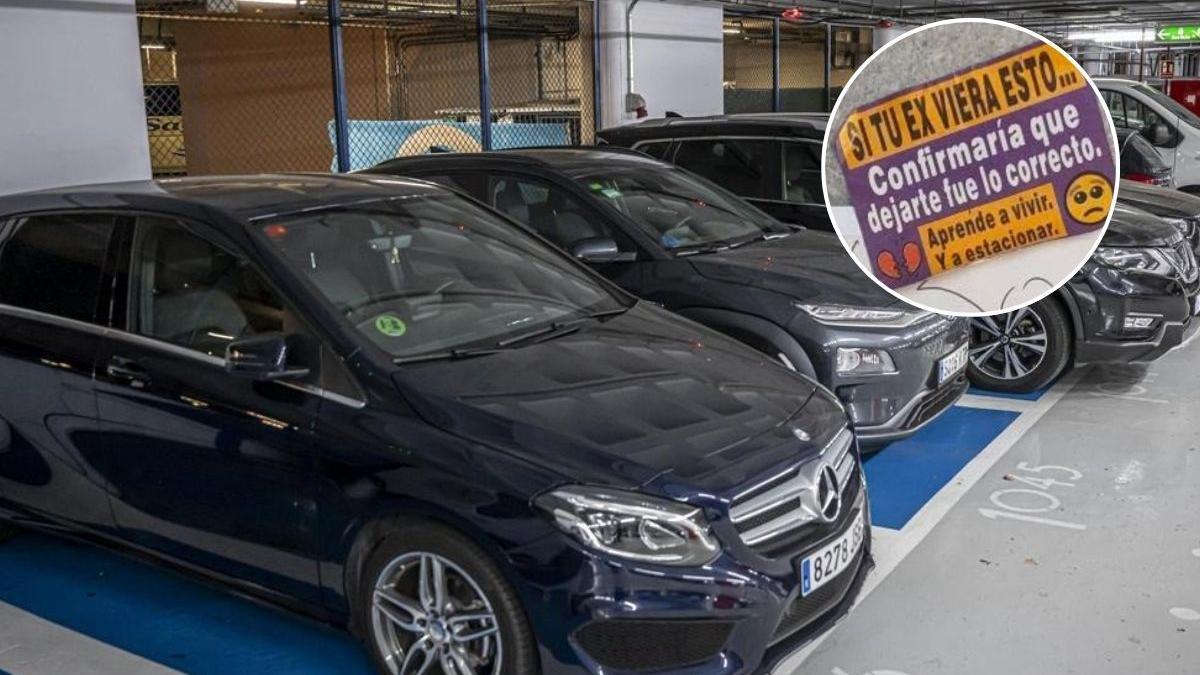 Denuncia pegatinas vandálicas en garaje de Murcia