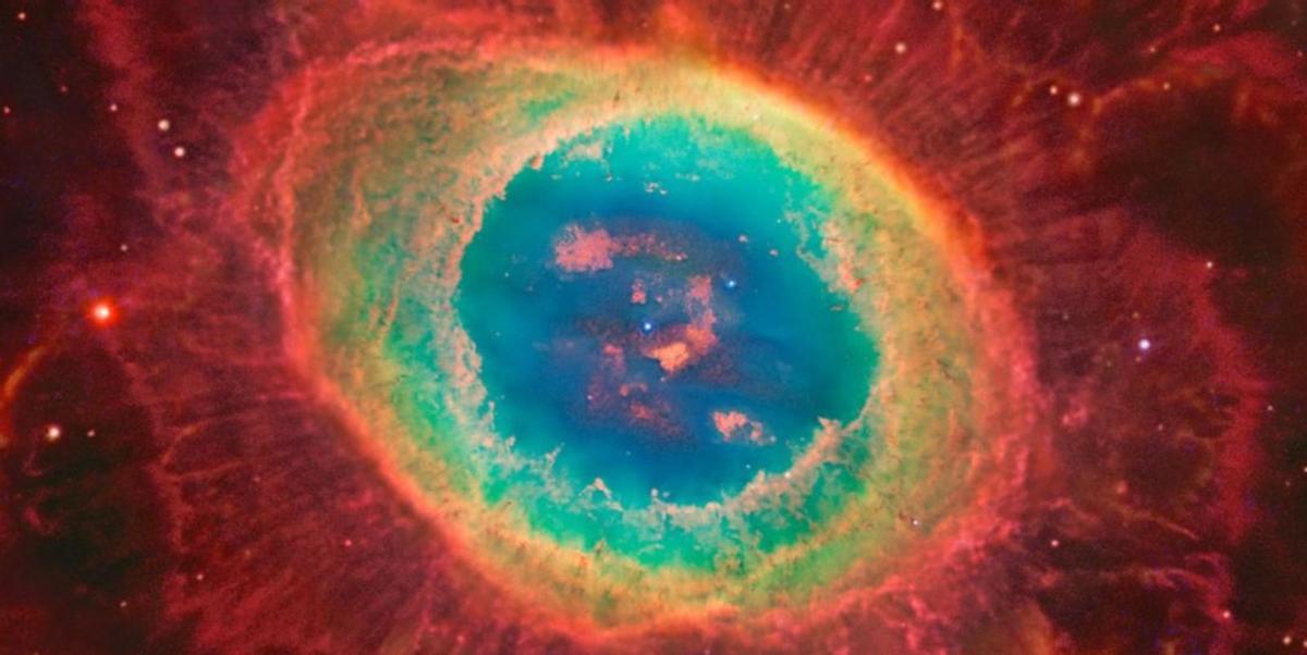 Centro de la nebulosa planetaria M57 fotografiada por el astrofotógrafo Robert Gendler and Jhon Bozeman.