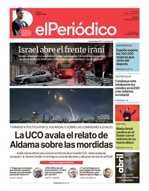 La portada de EL PERIÓDICO del 14 de junio de 2025