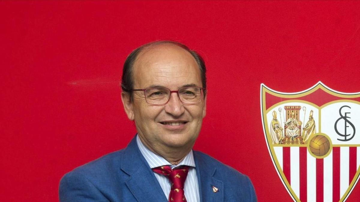 El presidente del Sevilla, José Castro