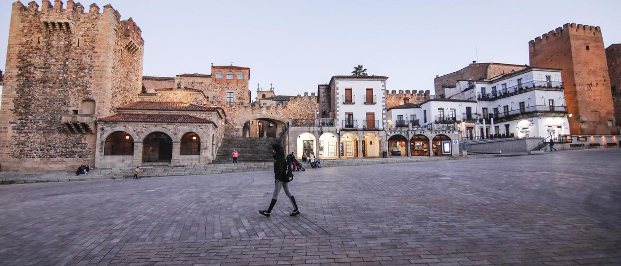 El casco histórico de Cáceres.
