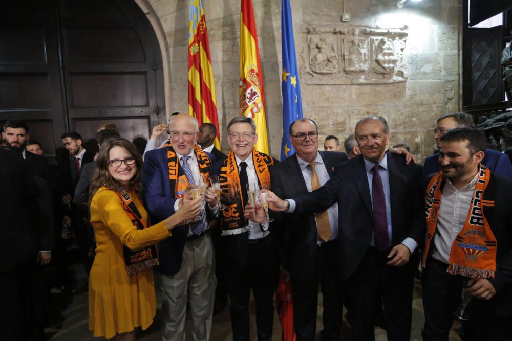 Actos de celebración del Valencia Basket