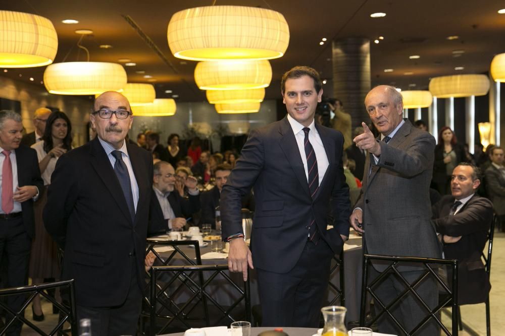 Albert Rivera participa en un desayuno informativo en Asturias