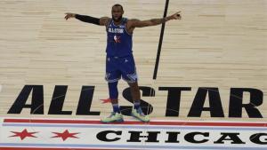 LeBron James en el Juego de las Estrellas de la NBA.