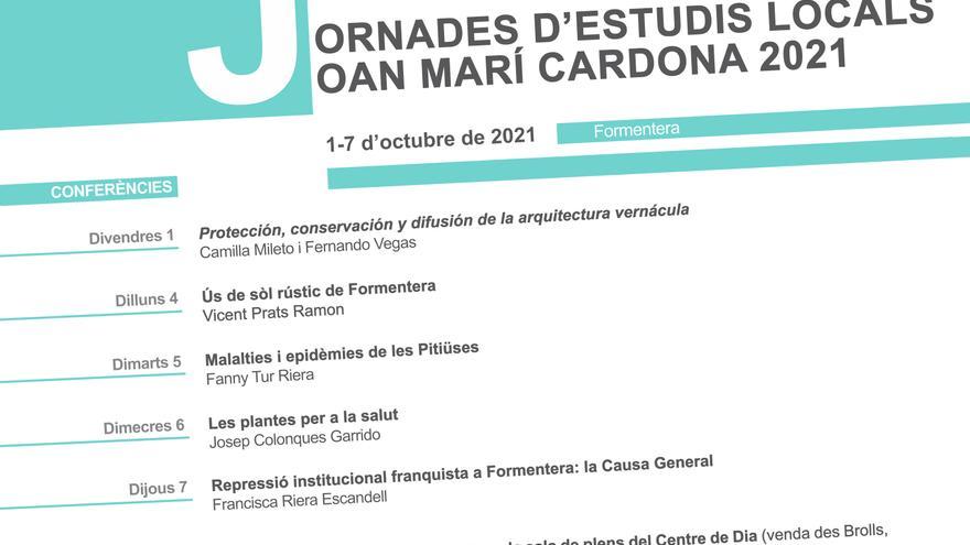 Jornades d&#039;Estudis Locals Joan Marí Cardona 2021