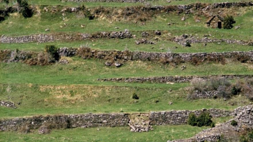 Así capturó Biarge un paisaje de la localidad de Linás de Broto en 1980.  | FERNANDO BIARGE