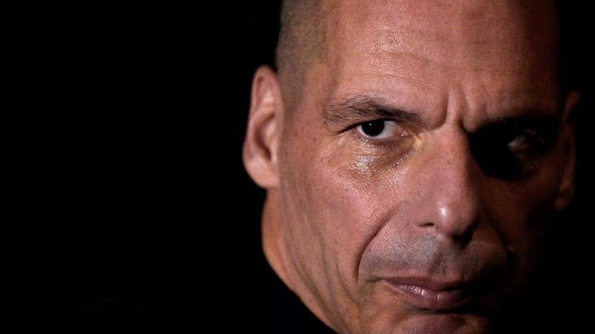 Yannis Varoufakis, el domingo en Berlín.