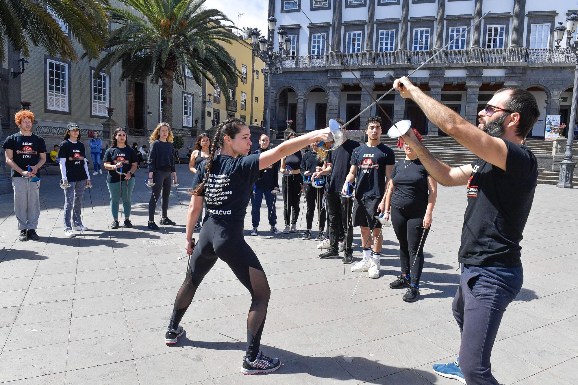 Nueva protesta de la Escuela de Actores de Canarias