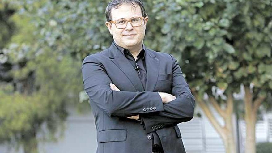 Jacinto Llorca en los Jardines de Diario de Mallorca.