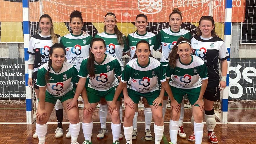 Jugadoras del Deportivo Córdoba que disputaron el partido ante el Roldán B.