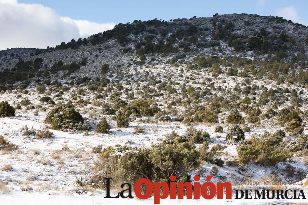 La nieve llega a las pedanías de la comarca del No