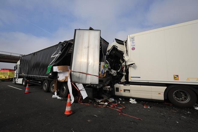Accidente múltiple en la AP-7 en Castellón