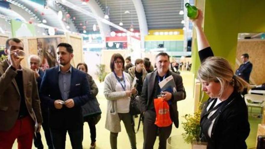 Asistentes, ayer, al Foro Agroalimentario en el pabellón de La Magdalena.