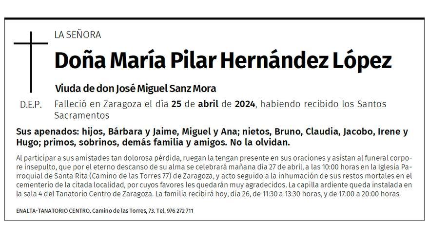 Doña María Pilar Hernández López