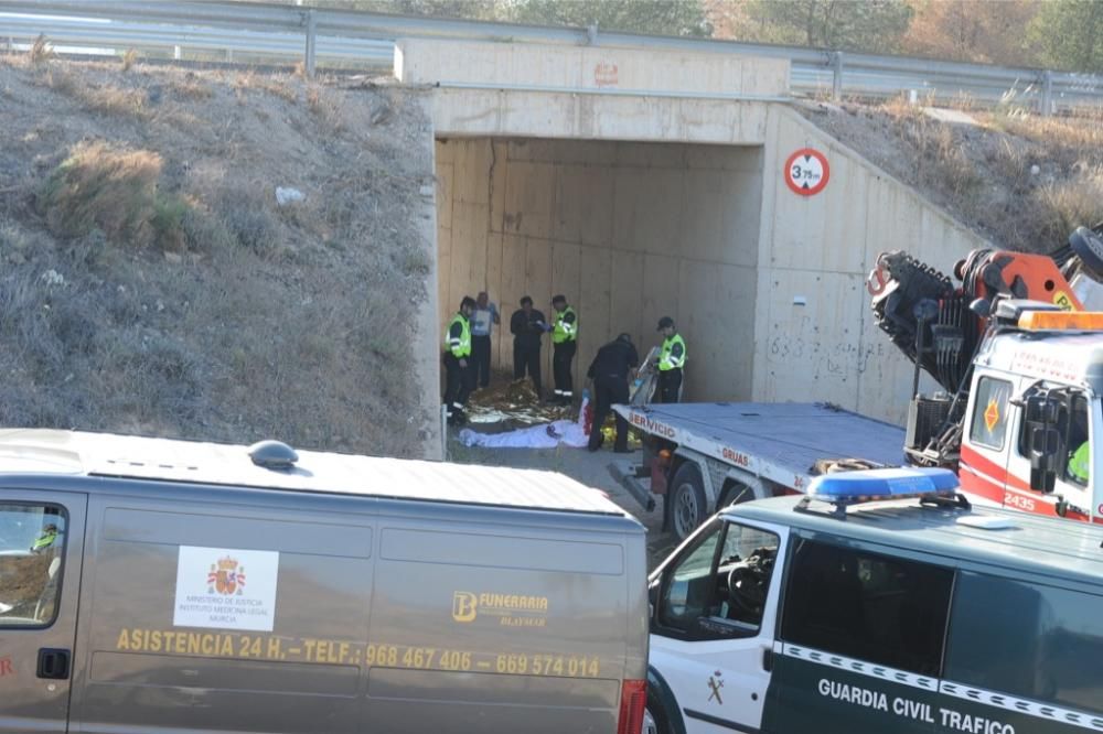 Grave accidente en la autovía Lorca-Águilas