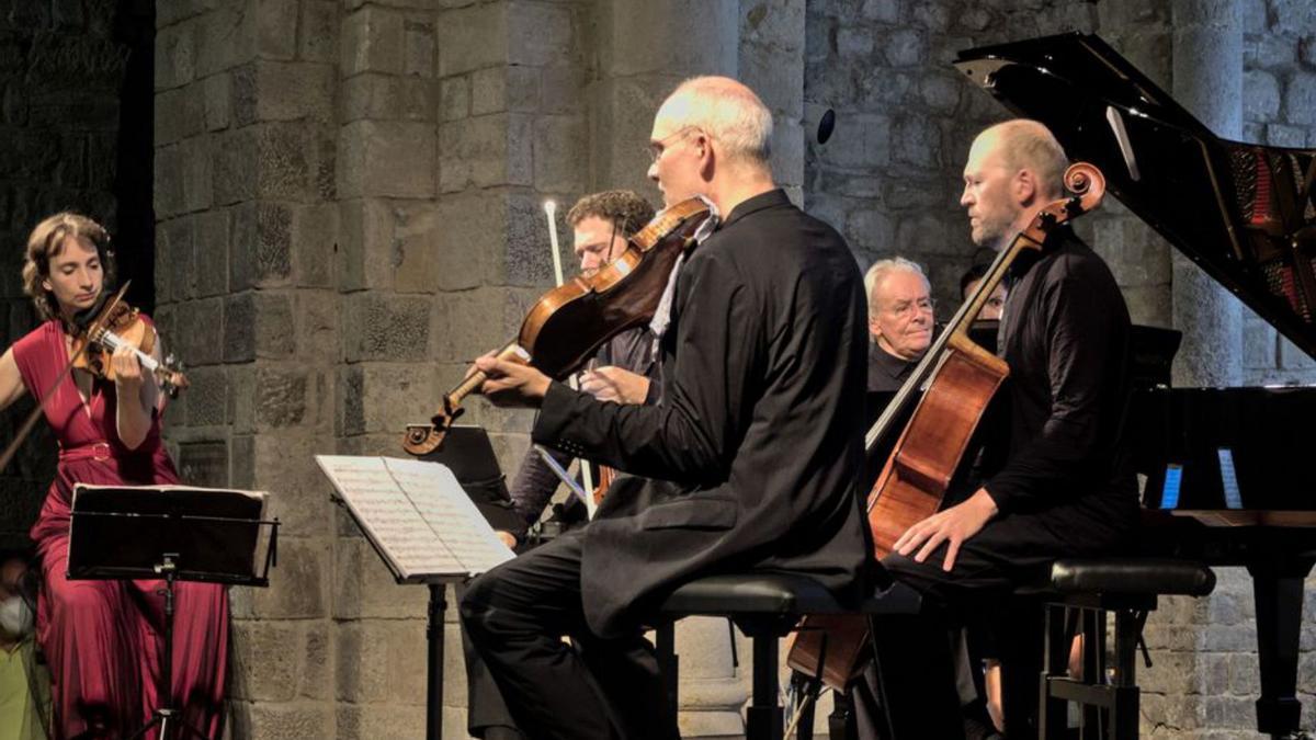 El Quartet Casals i Christian Blackshaw durant el concert