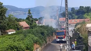 El incendio de un transformador deja sin luz a 3.000 vecinos en Redondela