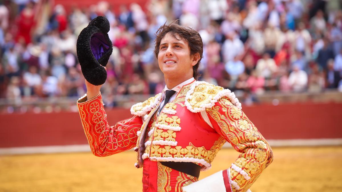 Roca Rey, el pasado domingo 21 de mayo en la plaza de toros de Los Califas, en Córdoba.