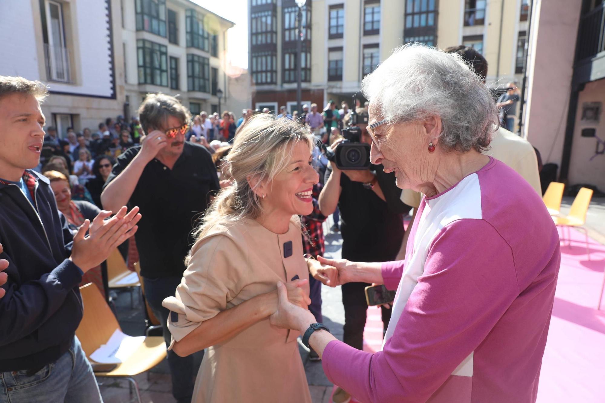 EN IMÁGENES: así ha sido la visita de Yolanda Díaz en Asturias