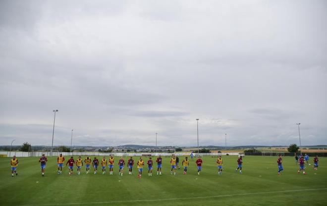 Las mejores imágenes del entrenamiento de hoy del Barça