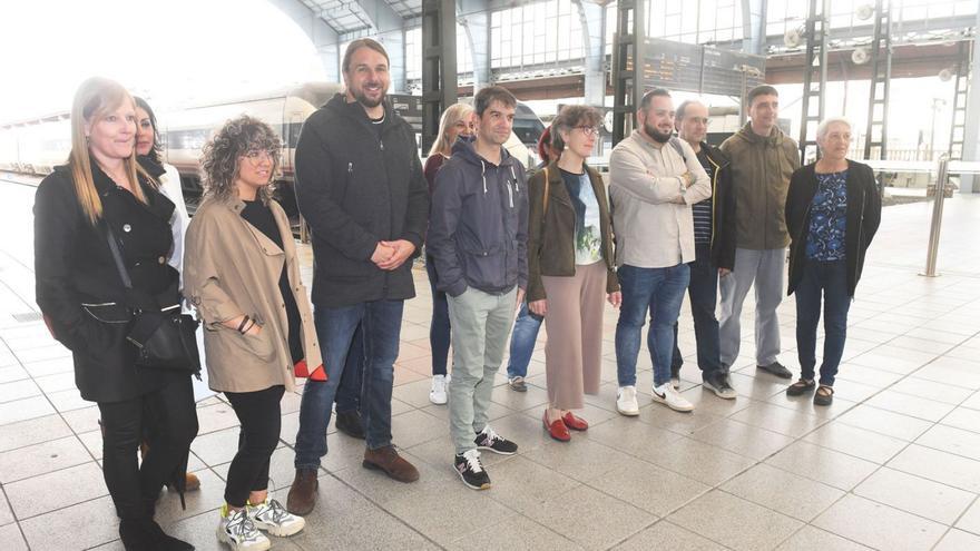 Marea reivindica la conexión por tren a Ferrol