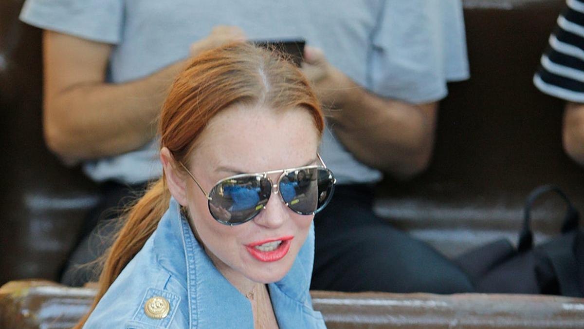 Lindsay Lohan en el desfile de Maria Ke Fisherman