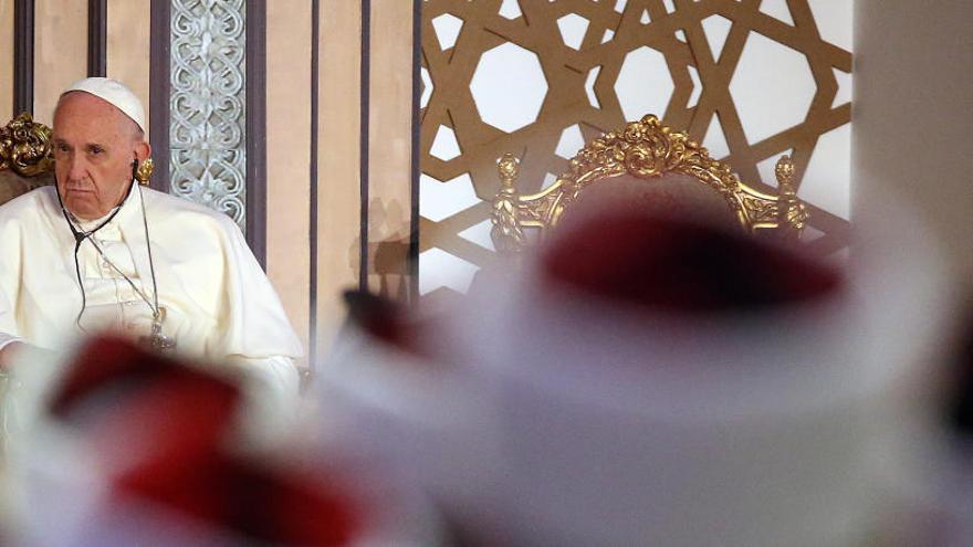 El Papa Francisco, en la conferencia de paz en El Cairo.