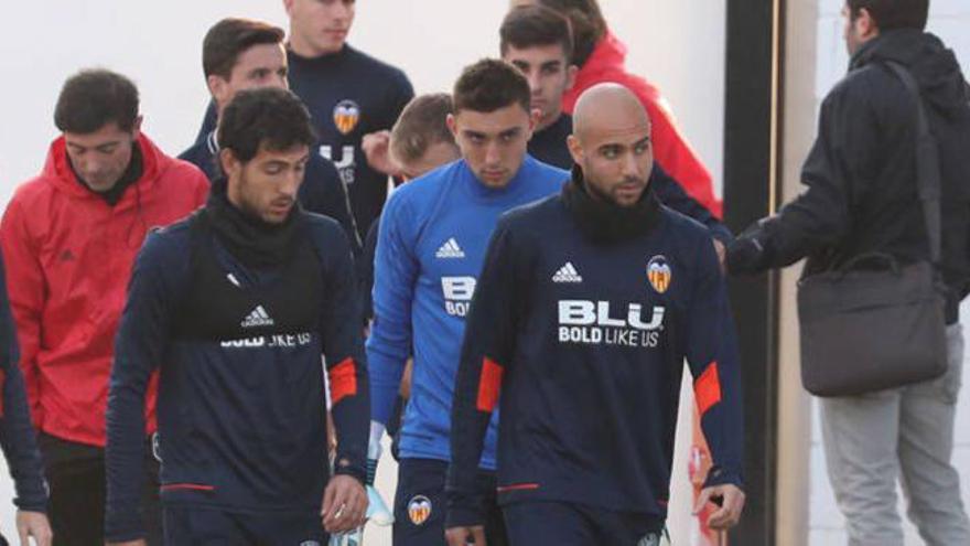 Zaza se entrena con el grupo