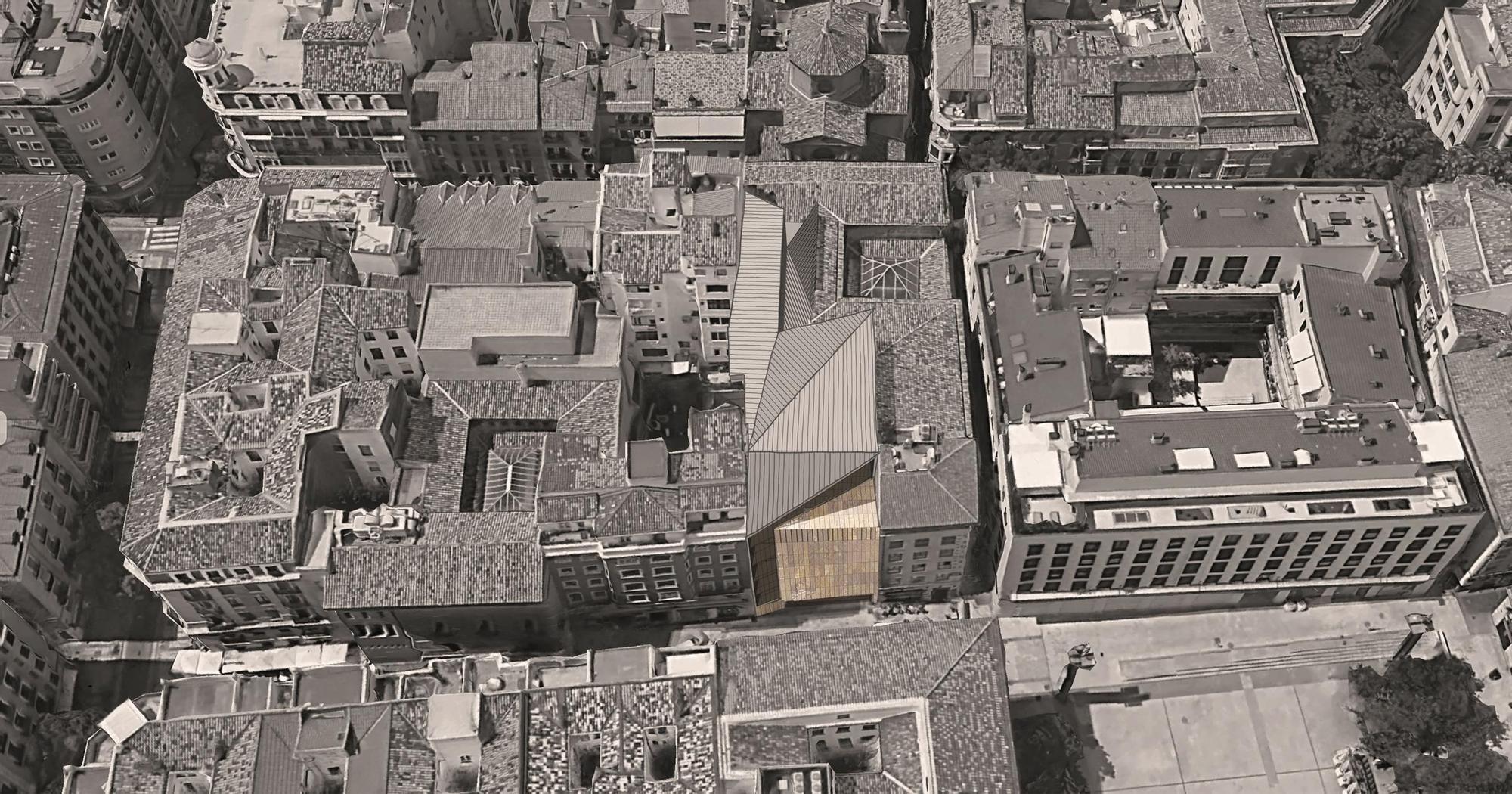 Vista aérea del Museo Goya.