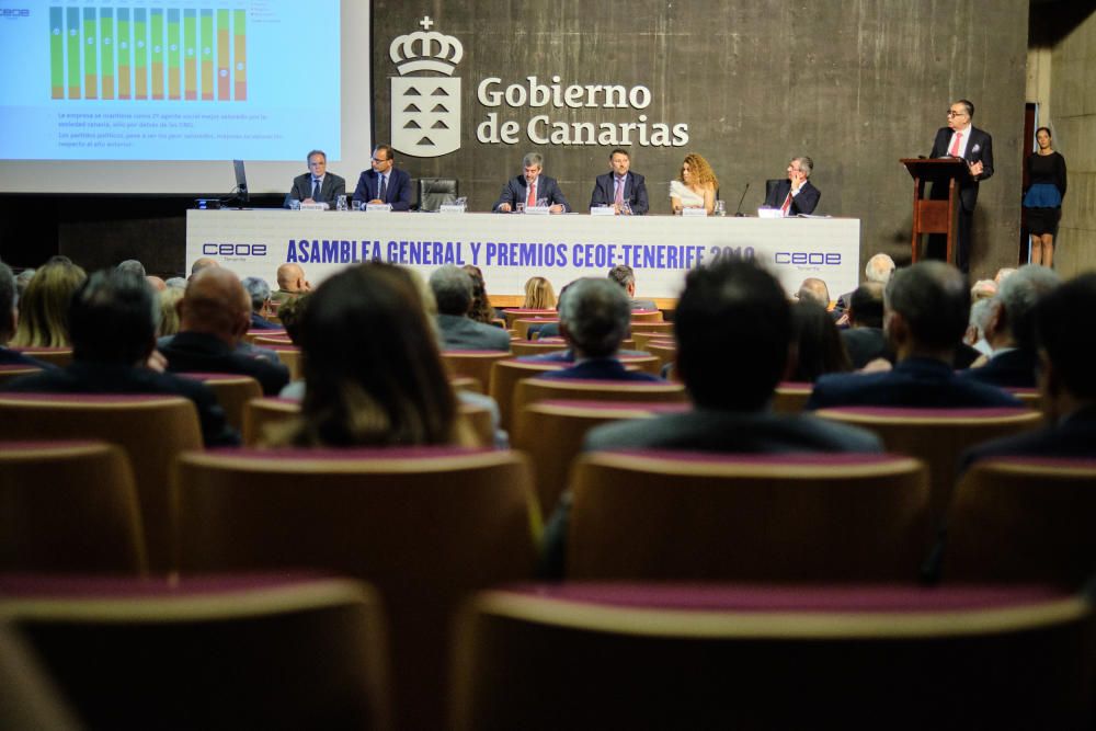 Premios anuales de CEOE-Tenerife 2019