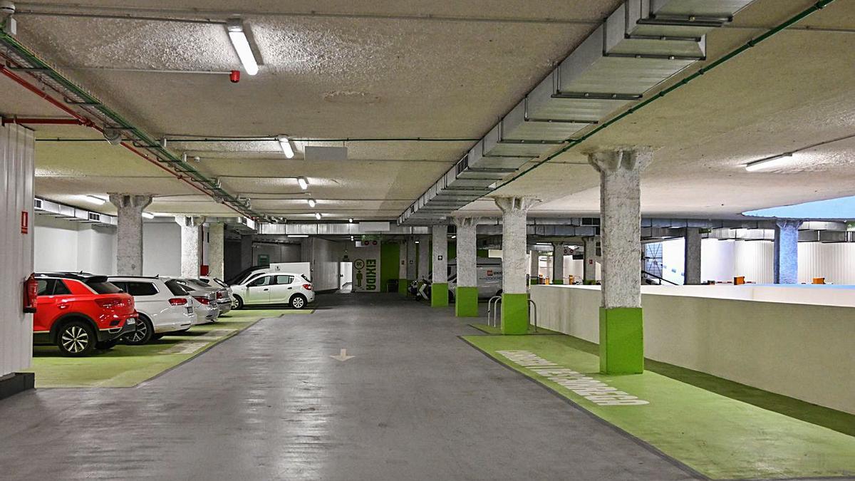 Imagen de archivo
del parking del centro
histórico.  levante-emv