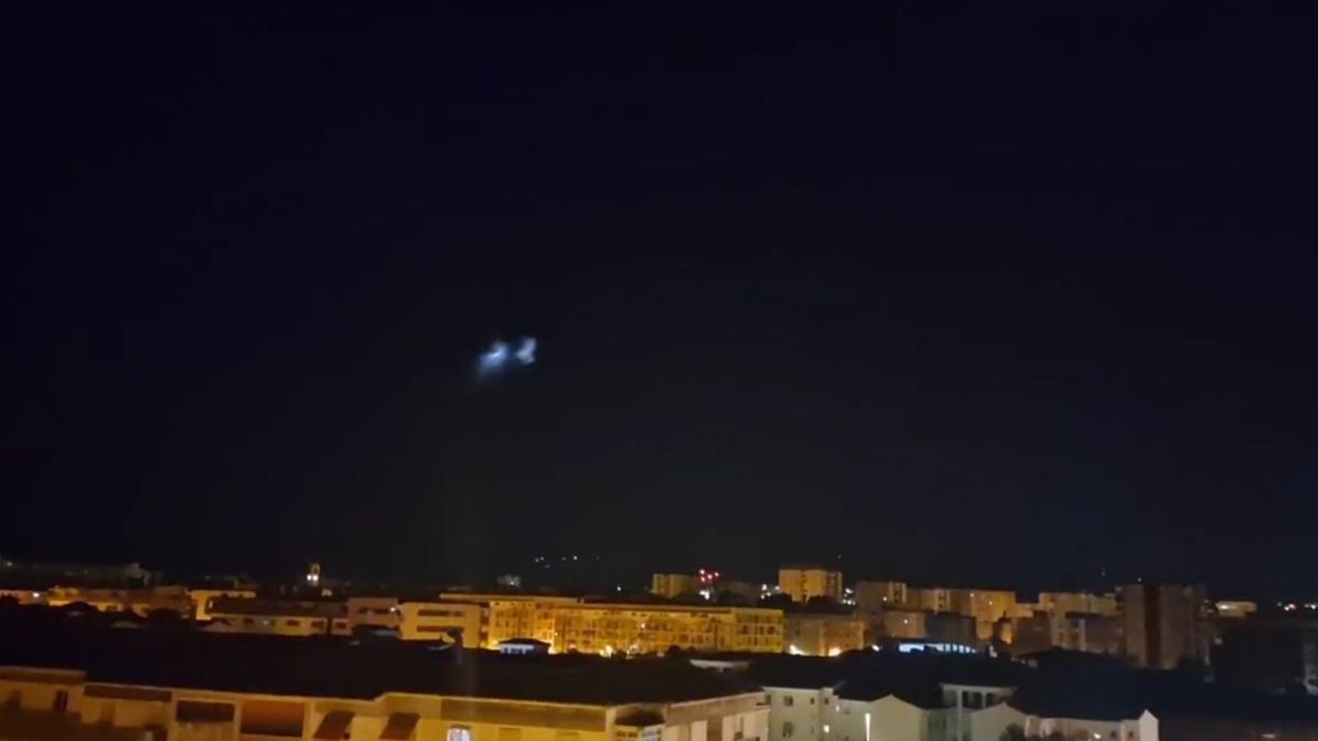 Imágenes del cohete desde Málaga
