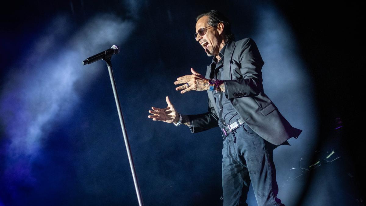 Concierto de Marc Anthony, en uno de sus conciertos en Canarias.
