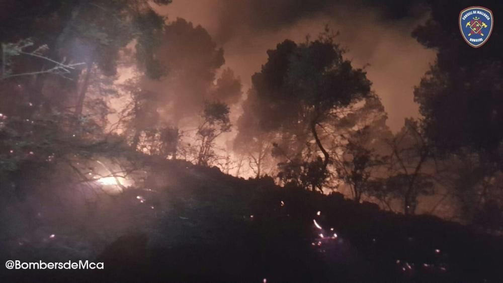 Incendio en Cala Estellencs