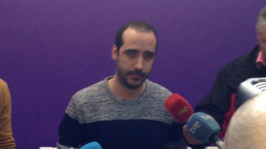 Alejandro López, secretario de organización de Podemos.