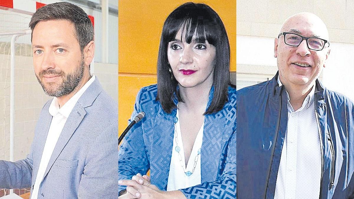 Samuel Lago (Cambados), Marta Rouco (Vilalba) y X. C. Valcárcel (Barbadás).