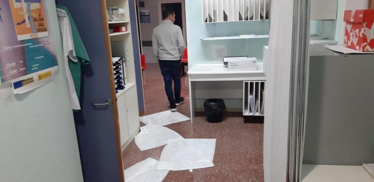 El temporal ha afectado al Hospital Vega Baja.